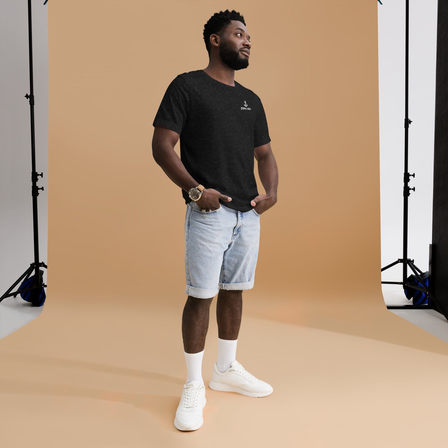 STRAY TEE (Black or Navy)